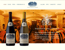 Tablet Screenshot of hamiltonrussellvineyards.com